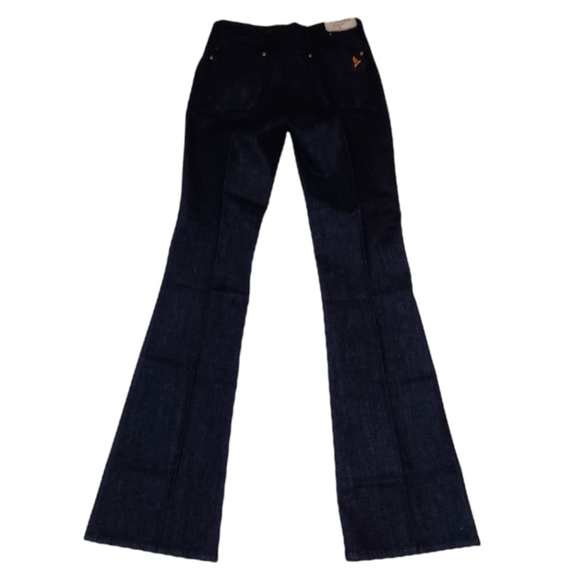 Anthropologie MIH Marrakesh Hi Rise Flare Leg Jeans Indigo Size 27 - Picture 7 of 9
